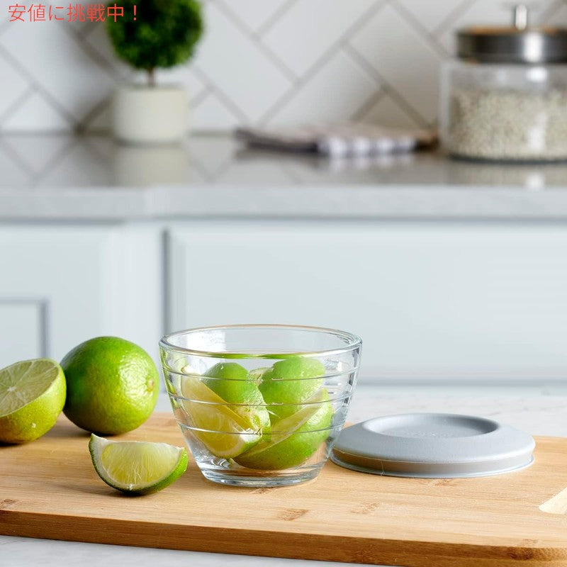 Anchor Hocking アンカーホッキング 保存容器 4-IN-1 PREP BOWLS プレパレーションボウル ガラスボウル 3個 (フタ3枚) 3