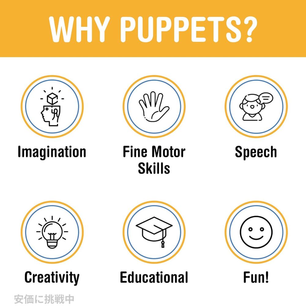 Silly Puppets 14インチロボット、ハンドパペット 4
