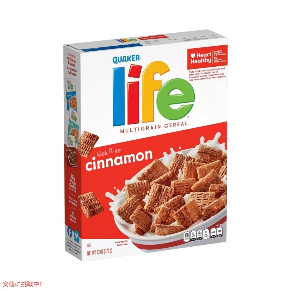 Life シナモン マルチグレイン シリアル 370g Life Cinnamon Breakfast Cereal 13oz 2