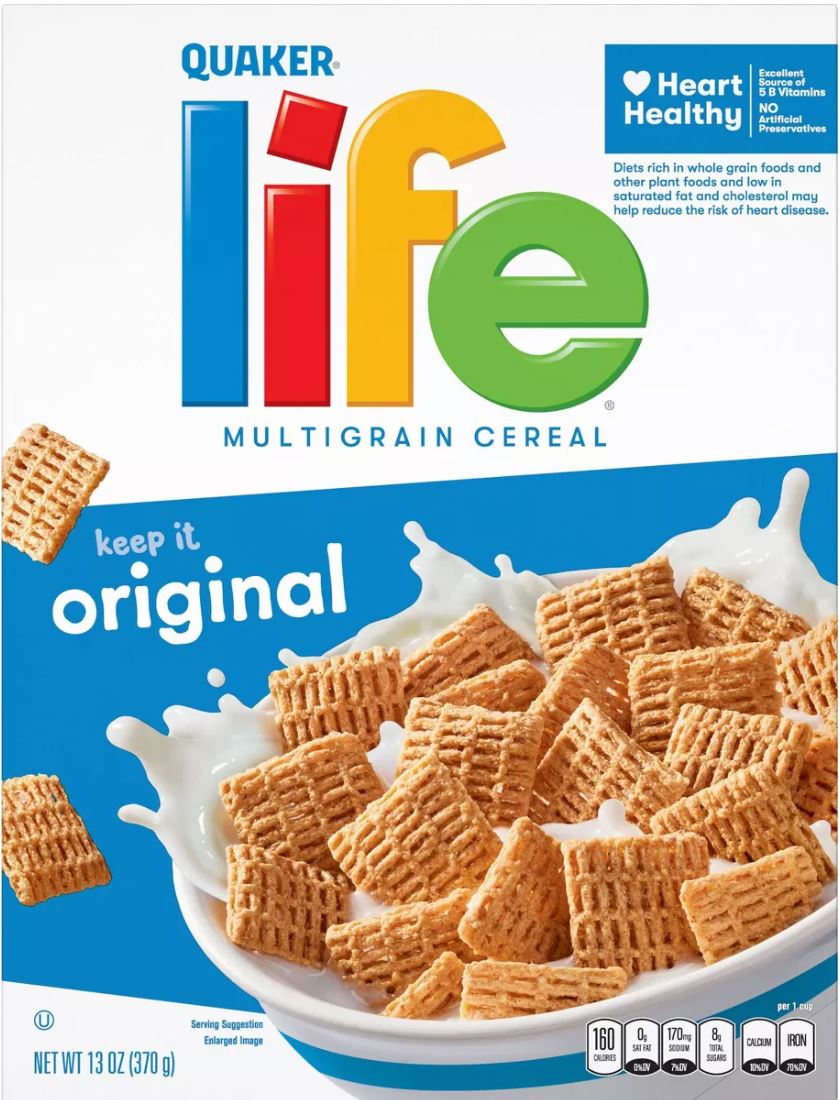 クエーカー ライフ Quaker Life ブレックファースト シリアル 370g Breakfast Cereal 13oz / Original オリジナル 1
