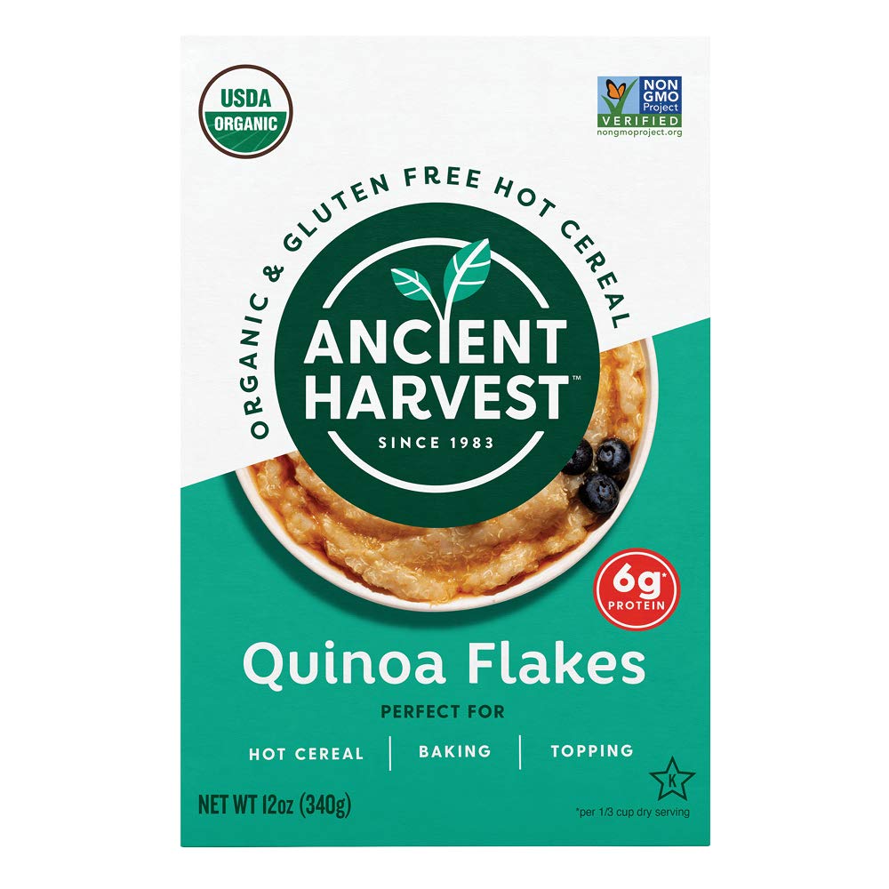 Ancient Harvest Organic Gluten Free Quinoa Flakes / アンシェント ハーベスト オーガニック キヌア フレーク グルテンフリー 340g(12oz) 1