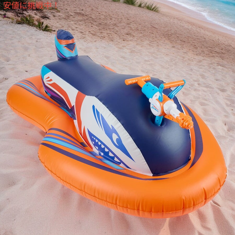 NERF スーパー ソーカー ストームフォース ライドオン レーサー プールフィードメガウォーターブラスター付きインフレータブルプールフロート - ?SOAK-7138 5