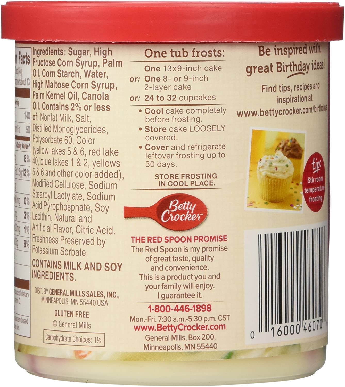 Betty Crocker レインボー チップ フロスティング 16オンス 453g 2