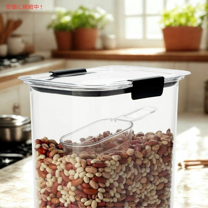 Rubbermaid ラバーメイド 密閉フタ＆スクープ付き フードコンテナー 3点セット Food Containers with Airtight Lids & Scoops 3pcs 2