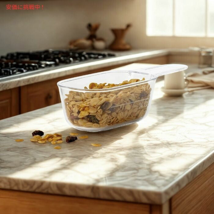 Rubbermaid ラバーメイド 密閉フタ＆スクープ付き フードコンテナー 3点セット Food Containers with Airtight Lids & Scoops 3pcs 3