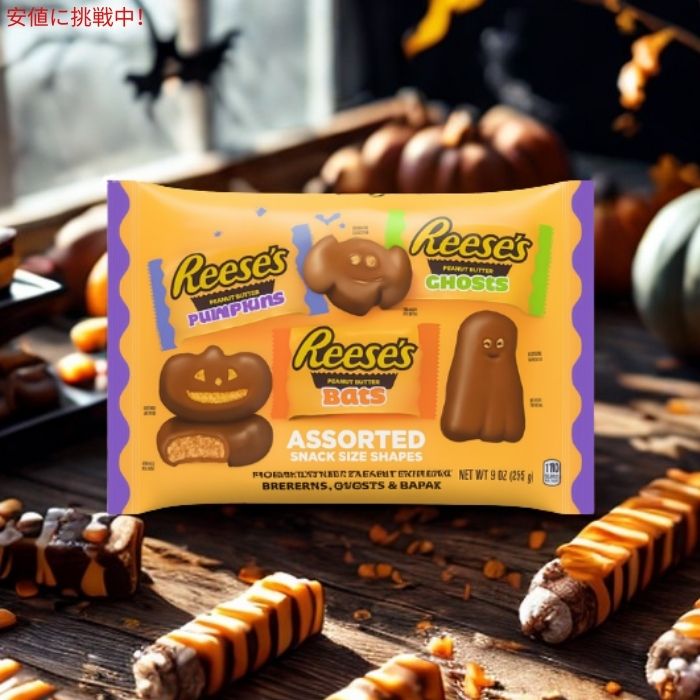 リース REESE'S スナックサイズ ミルクチョコレート&ピーナッツバター ハロウィンパック 255g Assorted Halloween Candy Bag 9oz 2