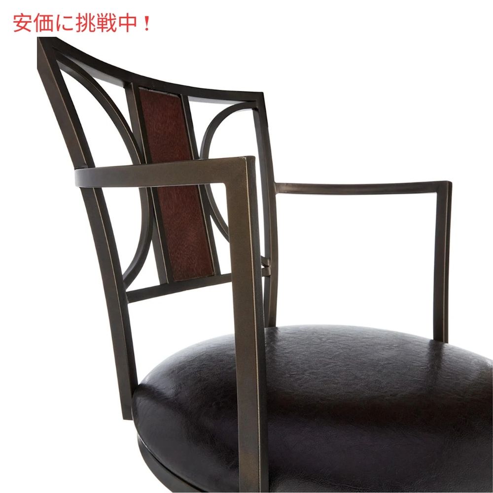 at home アットホーム プロビデンス レナータ 大型合皮製バースツール 29.5インチProvidence Renata Oversized Faux Leather Barstool 29.5inches 2