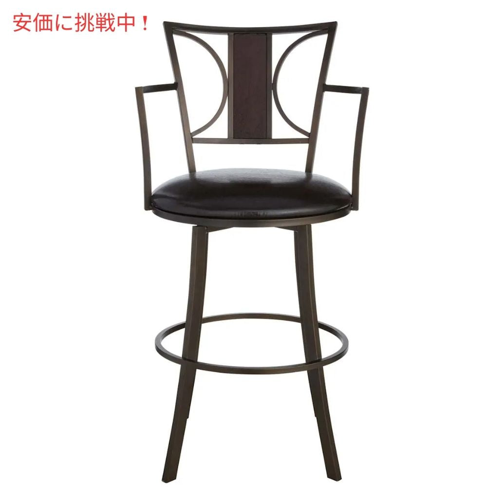 at home アットホーム プロビデンス レナータ 大型合皮製バースツール 29.5インチProvidence Renata Oversized Faux Leather Barstool 29.5inches 3
