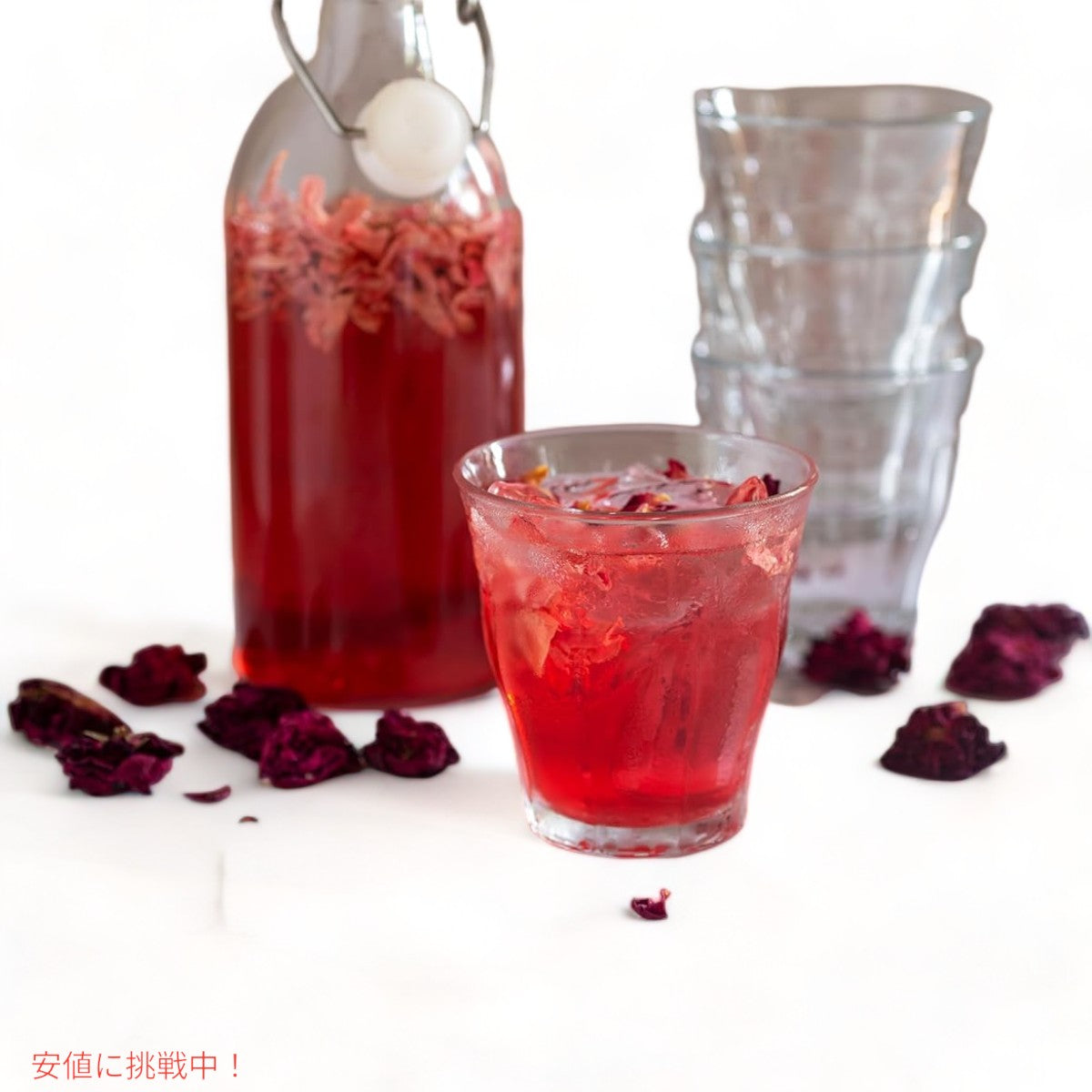 Iyasa Holistics オーガニック レッドローズペタルパウダー 227g 料理 スキンケア ドリンク Certified Organic Red Rose Petals Powder 8oz 3
