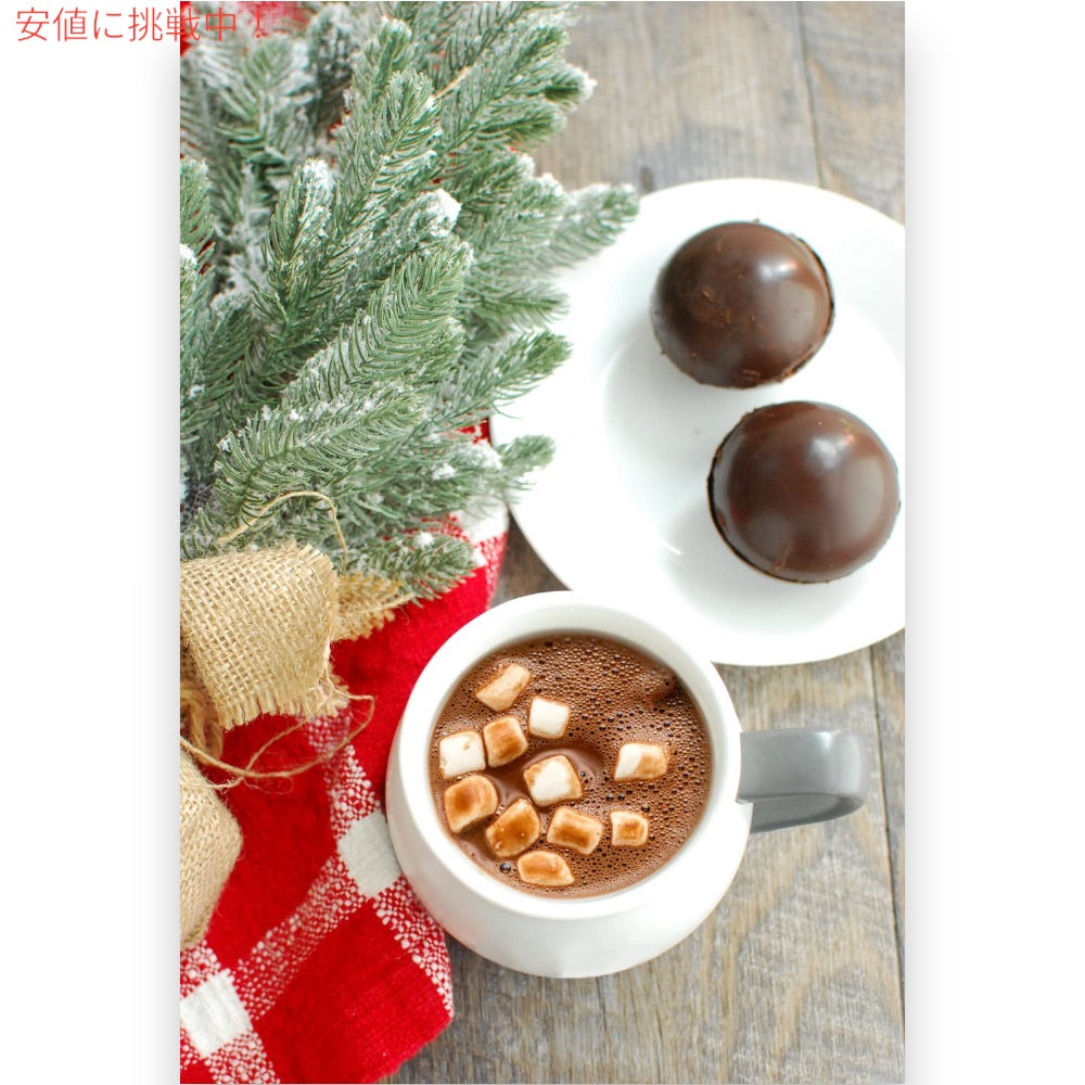 Doohickey Fudgy Bombs ホットチョコレートボム ココアミックス マシュマロ入り 3個入り ホットチョコレート チョコレートドリンク 4