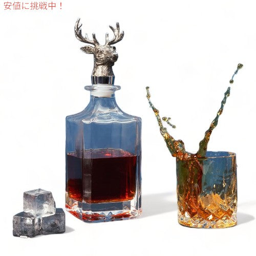 鹿型 Whiskey Decanter ウイスキーデカンタ Regent Straight Bodyリージェント ストレートボディ 2