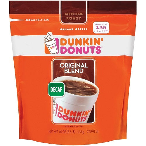 Dunkin' Donuts Ground Coffee (40 oz.) ダンキンドーナツ グラウンド コーヒー（挽き豆） 1.13kg　カフェインなし 1