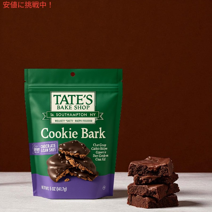 テイツ・ベイクショップ Tate's Bake Shop クッキーバーク チョコチップクッキー 141.7g Cookie Bark, Chocolate Chip Cookies 5 oz 2