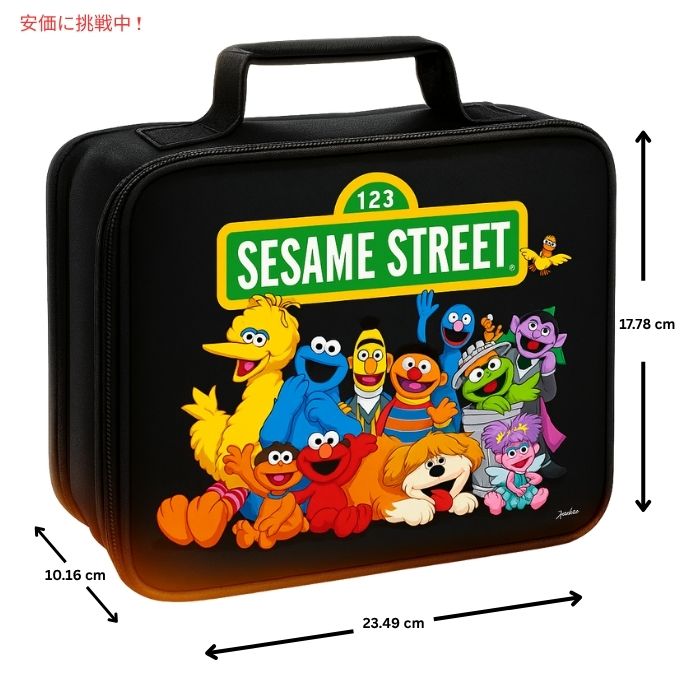 LOGOVISION セサミストリート ギャングズトゥギャザー 保温＆保冷 ソフトランチボックス 25.4cmx20.32cm Sesame Street Lunch Box 10x8インチ 2