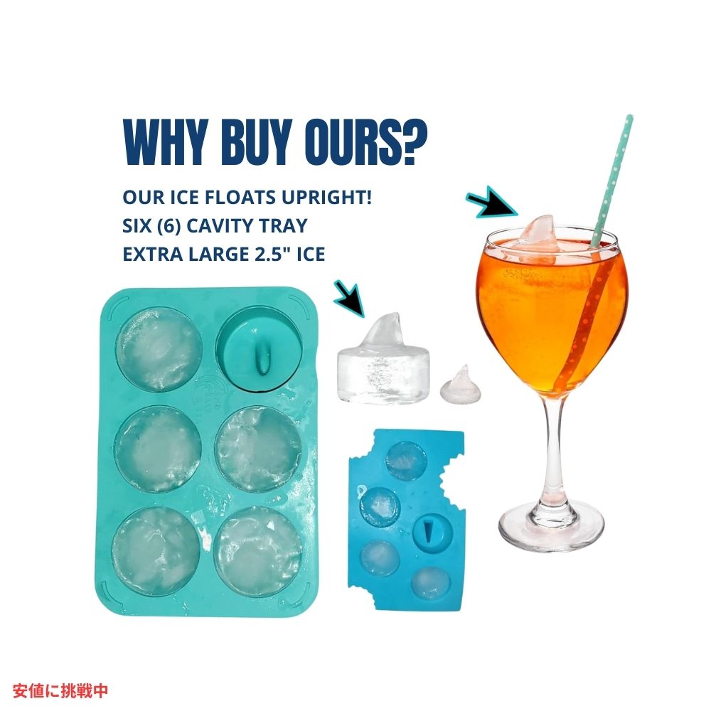 Sand Salt & Sea シャークフィン 製氷皿 シリコーン型 角氷の皿 [ティールグリーン] アイストレー Ice Silicone Mold Ice Cube Tray Teal Green 4
