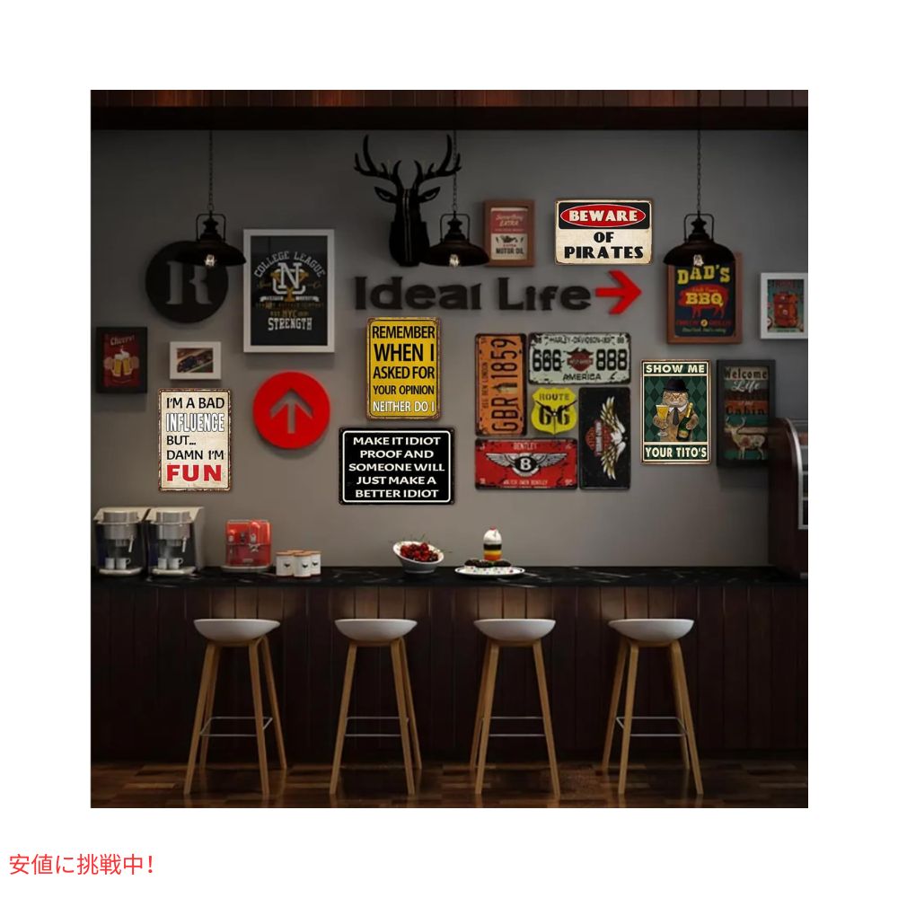 ckdiluy ビンテージ メタルサイン Beware of Pirates 海賊デコレーション 海賊テーマのパーティー デコレーション Vintage Metal Sign Theme Party 6