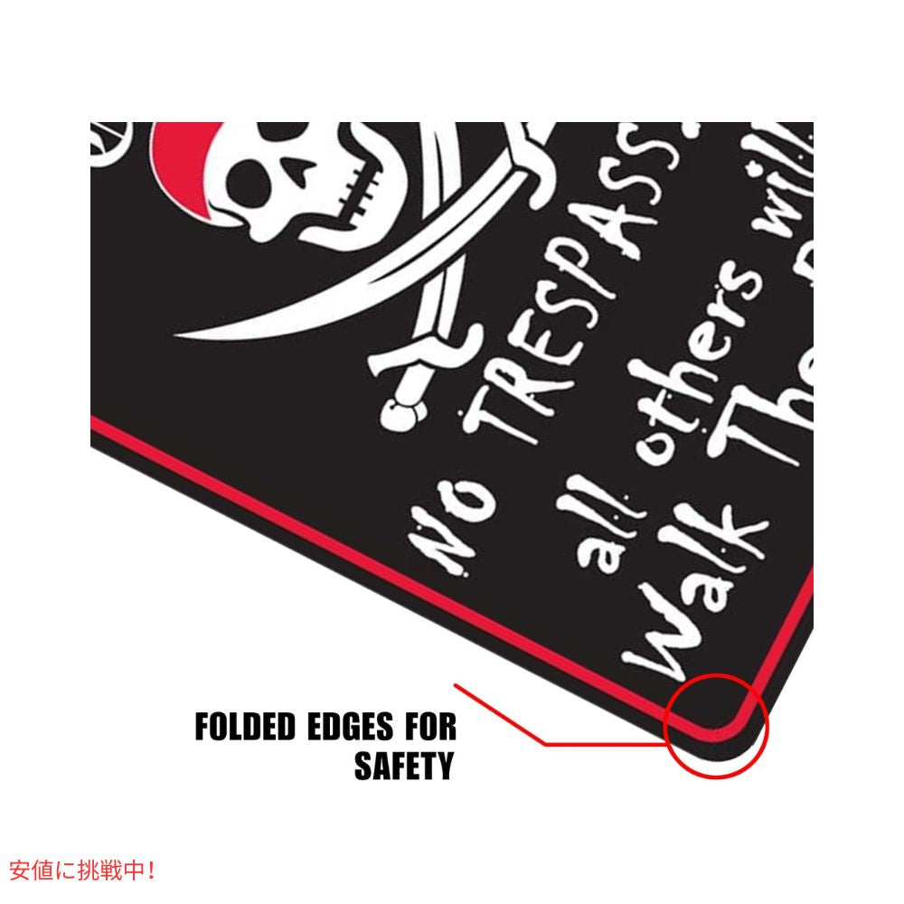 SDLLI パイレーツ メタルピンサイン Pirates Only All Others Will Walk The Plank 12x8インチ Pirates Metal Pin Sign Theme Decor 3