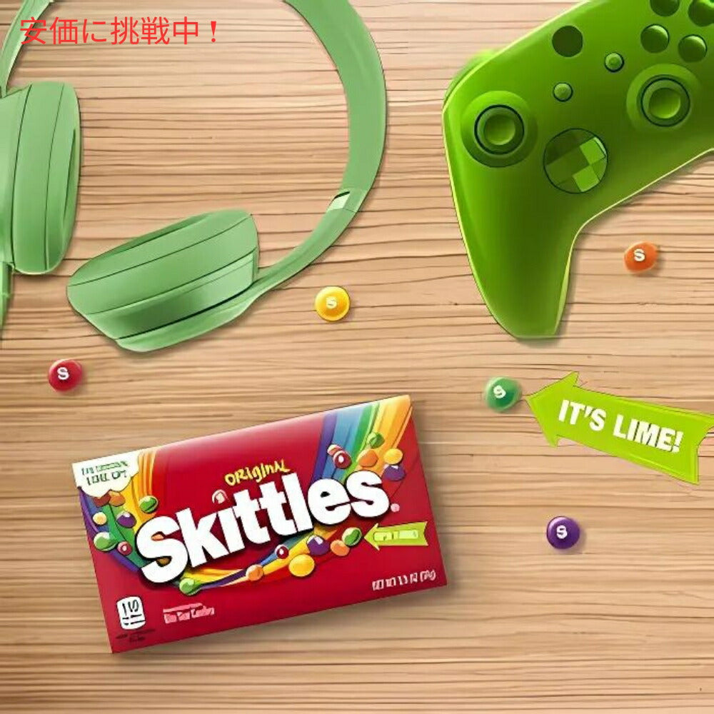 Skittles Original Candy Theater Box / スキトルズ フルーツキャンディー オリジナル ボックス 99g（3.5oz） 5