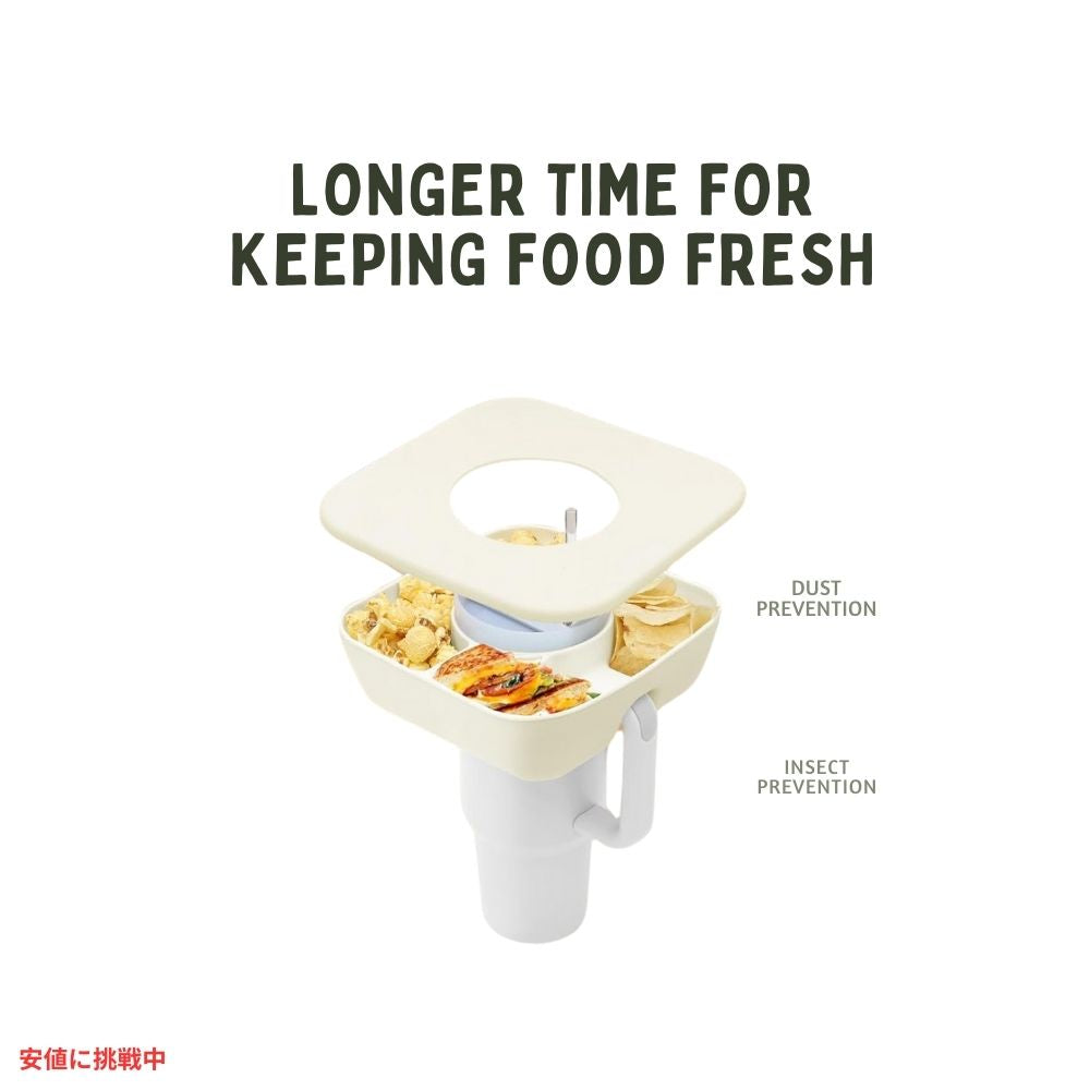 スタンレーカップ用スナックボウル カバー付 40oz / イエロー ホワイト Snack Bowl for Stanley Cup with Cover 40oz / Yellow White 2