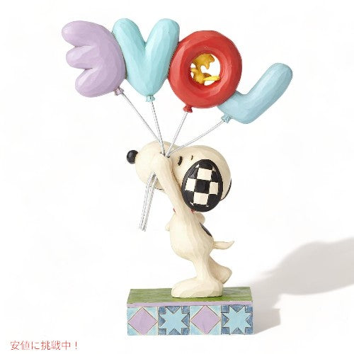 エネスコ ジム・ショアコレクション スヌーピー & ウッドストック Love is in the Air 約19センチ 置物 飾り インテリア Enesco Jim Shore Peanuts Snoopy 3