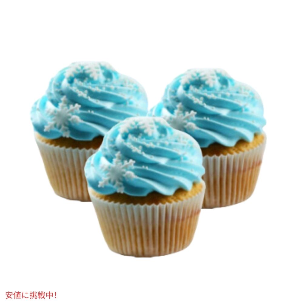 スノーフレーク スプリンクル 雪の結晶 お菓子作り 製菓 トッピング 10オンス Winter Snowflake Sprinkles Confetti Blue & White Jimmies 10oz 4