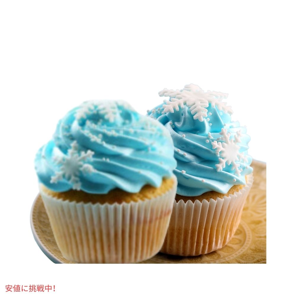 A Great Surprise 雪の結晶 コフェッティ スプリンクル  Winter Snowflake Sprinkles Confetti Blue & White Jimmies 1.7Lbs 6