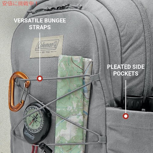 Coleman コールマン Backroads Series Soft Coolers 30 can バックロードシリーズ ソフトクーラー 30缶 バックパック キャンバス地 Gray 4