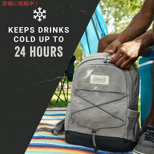 Coleman コールマン Backroads Series Soft Coolers 30 can バックロードシリーズ ソフトクーラー 30缶 バックパック キャンバス地 Gray 6