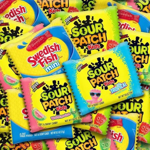 サワーパッチキッズ ＆ スウェディッシュフィッシュ キャンディ バラエティパック 200個 / SOUR PATCH KIDS & SWEDISH FISH Candy Variety Pack 200pk 4