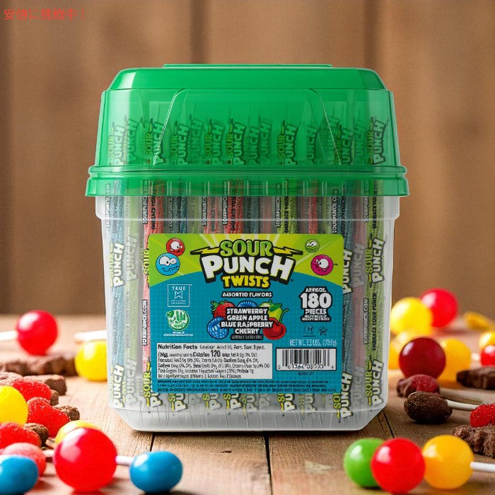 サワーパンチツイスト Sour Punch Twists 6インチ 個包装 キャンディ アソートフレーバー 180個入り Assorted&Individually Wrapped Candy 3