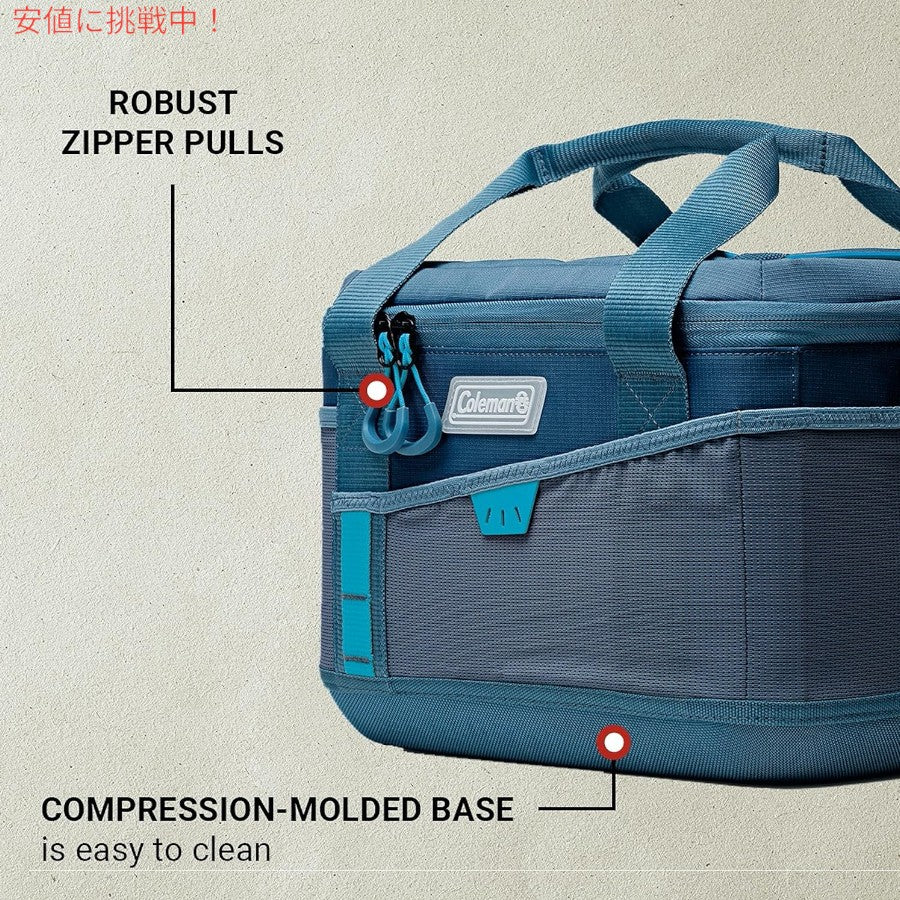 コールマン Coleman スポーツフレックス 断熱ソフトクーラー 16缶 [オーシャンブルー] 漏れ防止 ポータブル 16-Can Soft Cooler [2000037644] Ocean Blue 5