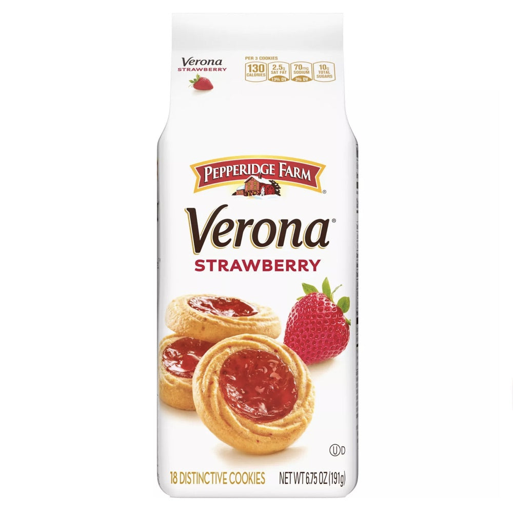 Pepperidge Farm Strawberry Thumbprint Cookies - 6.75oz / ペパリッジファーム ストロベリー サムプリントクッキー 191g 1