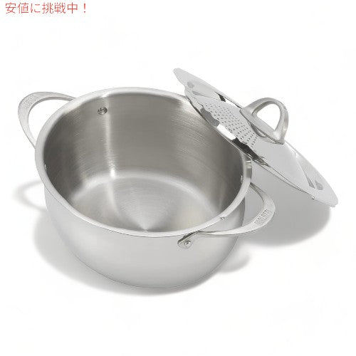 ビアレッティ パスタポット 6QT ステンレススチール 7265 Bialetti Oval Stainless Steel 6 Quart Multi-Pot 2