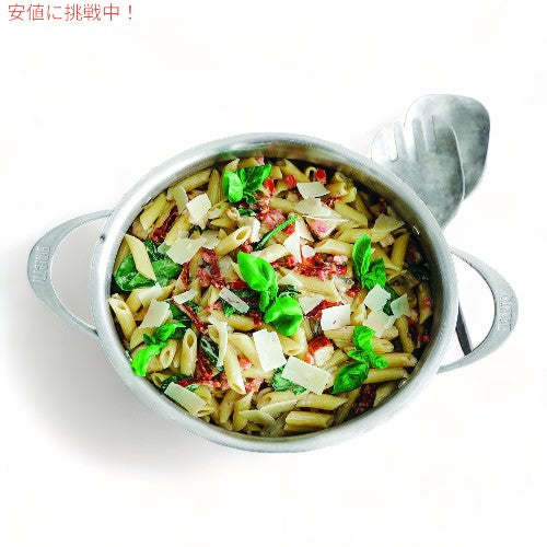 ビアレッティ パスタポット 6QT ステンレススチール 7265 Bialetti Oval Stainless Steel 6 Quart Multi-Pot 3