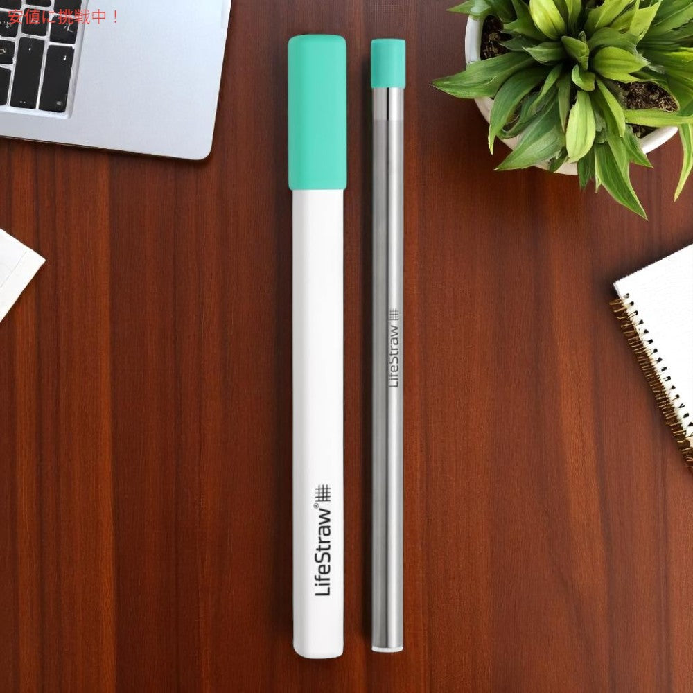 LifeStraw Sip ? 再利用可能なステンレス製浄水ストロー LifeStraw Sip ? Reusable Stainless Steel Water Filter Drinking Straw 3