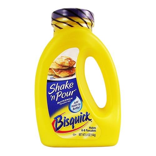 ビスクイック バターミルクパンケーキミックス 144 g Bisquick Shake n Pour Buttermilk Pancake Mix 5.1 OZ (144 g) 1