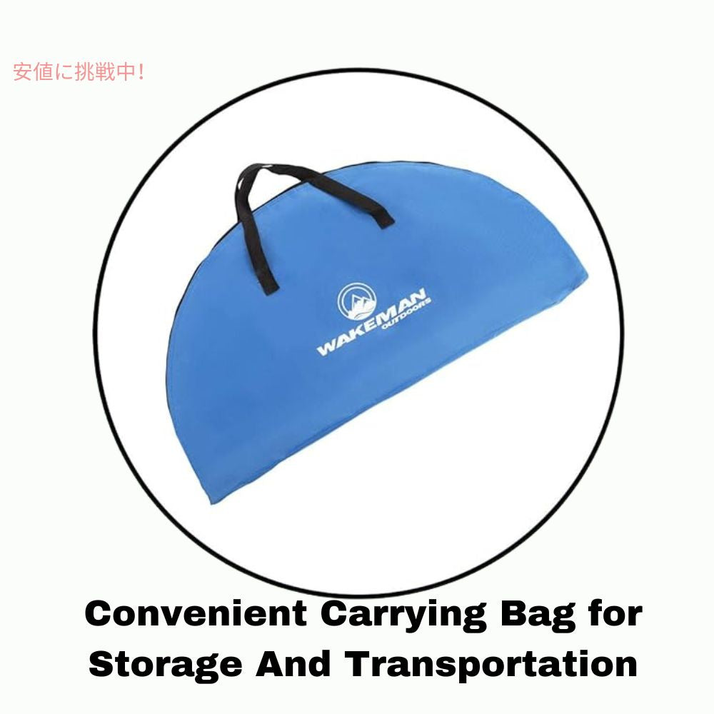 ウェイクマン Wakeman キャンプテーブル カップホルダー付き キャリングバッグ付き 円形 2段 折りたたみテーブル Camp Table -  Round 2-Tier Folding Table 5