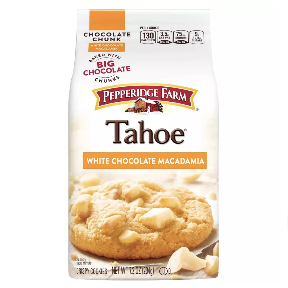 Pepperidge Farm Tahoe White Chocolate Macadamia Cookies - 7.2oz / ペパリッジファーム タホ ホワイトチョコレート マカダミアクッキー 204g 1