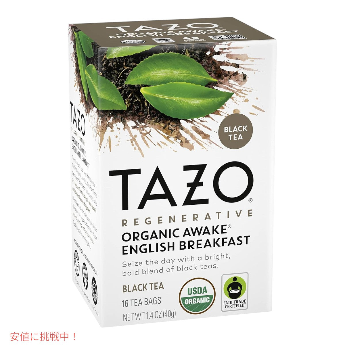 【6個セット】 TAZO レジェネラティブ オーガニック アウェイク ブラックティー バッグ 36 個 TAZO Regenerative Organic Awake Black Tea Bags 36 Count 3