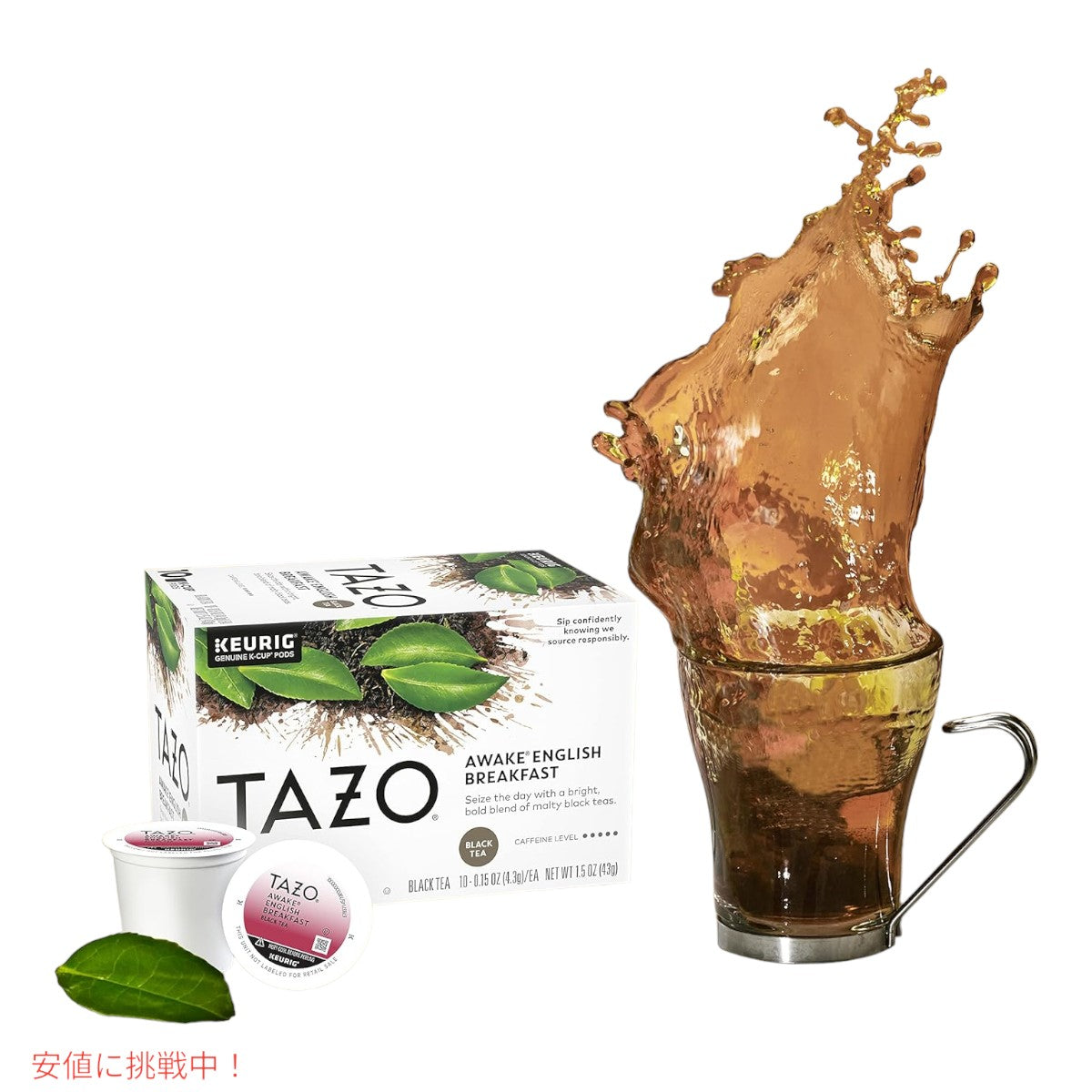 【6個セット】TAZO タゾ Kカップ アウェイク イングリッシュブレックファスト ブラックティー 10個入り x 6箱 紅茶 Awake English Breakfast Black Tea K-cup 4