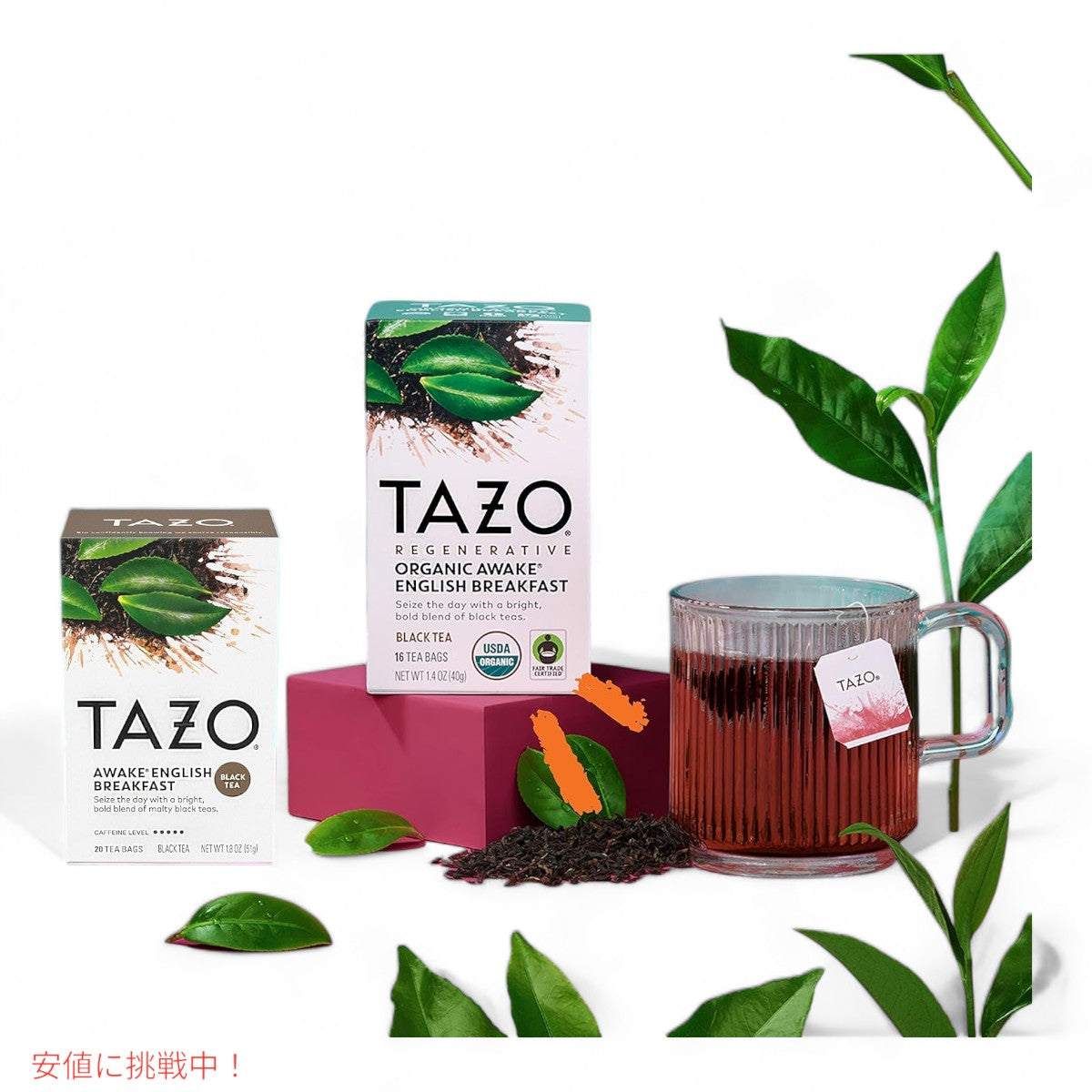 【6個セット】 TAZO レジェネラティブ オーガニック アウェイク ブラックティー バッグ 36 個 TAZO Regenerative Organic Awake Black Tea Bags 36 Count 2