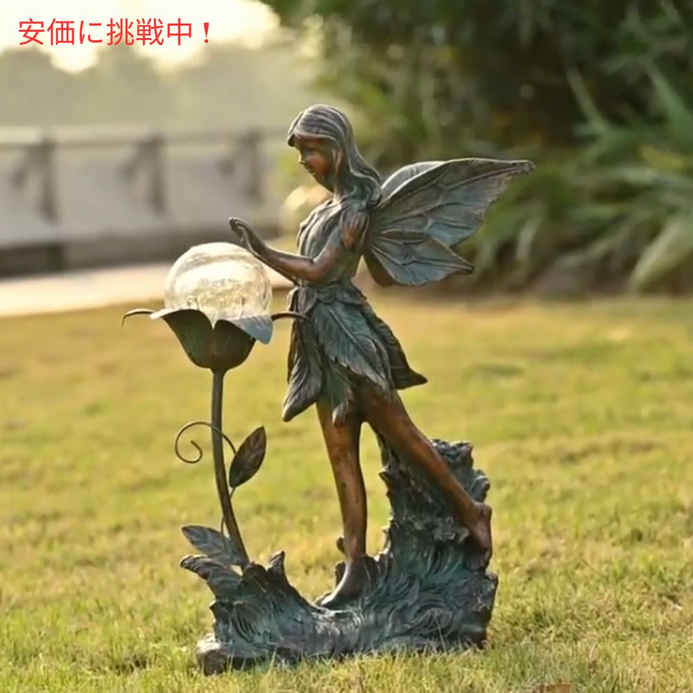 Teresas Collection テレサズコレクション ソーラーライト付きガーデンフェアリー彫刻 Garden Fairy Sculptures with Solar Outdoor Light 7