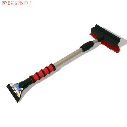 スノー ブラシ 伸縮式 雪ほうき Telescoping Snow Broom アイススクレーパー付き 除雪 車 掃除 511-E Mallory 1