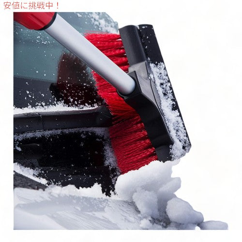 スノー ブラシ 伸縮式 雪ほうき Telescoping Snow Broom アイススクレーパー付き 除雪 車 掃除 511-E Mallory 3