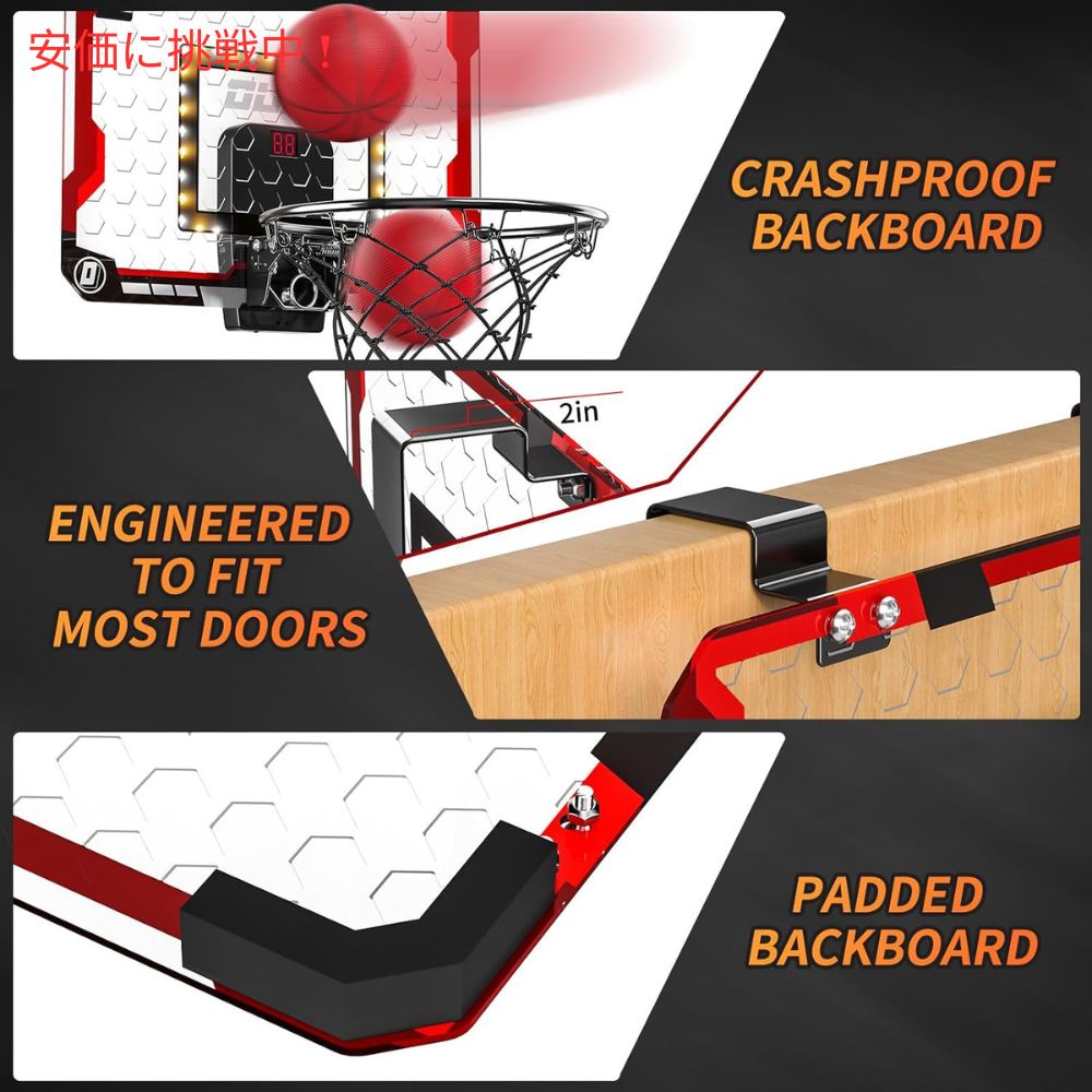 TEMI テミ 室内用バスケットボールフープ キッズ向け Indoor Basketball Hoop for Kids 3