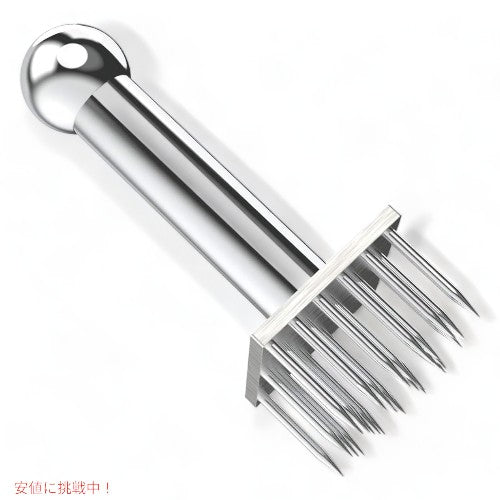 Meat Tenderizer ミートテンダライザー 肉たたき 28ステンレス鋼 Professional with 28 Stainless Steel Sharp Needle Blade Mallet 1