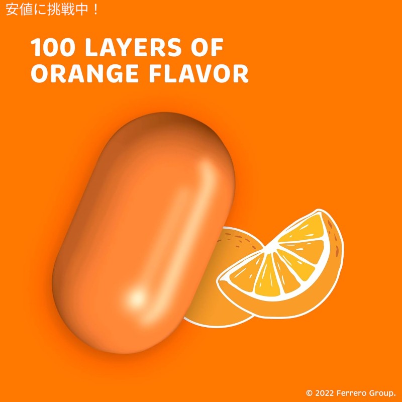 Tic Tac ティックタック Orange Flavored Mints 17.2 Oz ミント オレンジ リフィル バッグ 1ozのケース付き Resealable Refill Bag 3