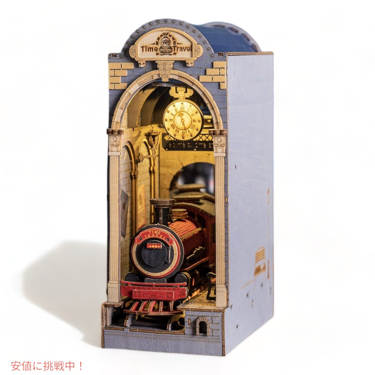 ロライフDIYブックヌックキット3D  木製パズル タイムトラベル Rolife DIY Book Nook Kit 3D Wooden Puzzle Time Travel 5
