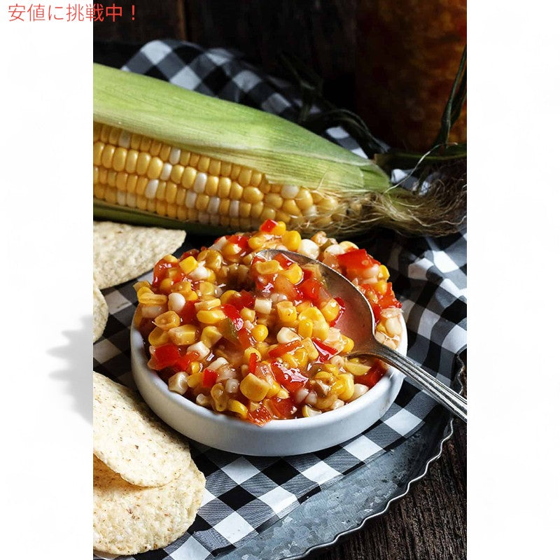Trader Joes トレーダージョーズ Corn and Chile Tomato-less Salsa コーンとチリのトマト抜き サルサ 13.75oz 3