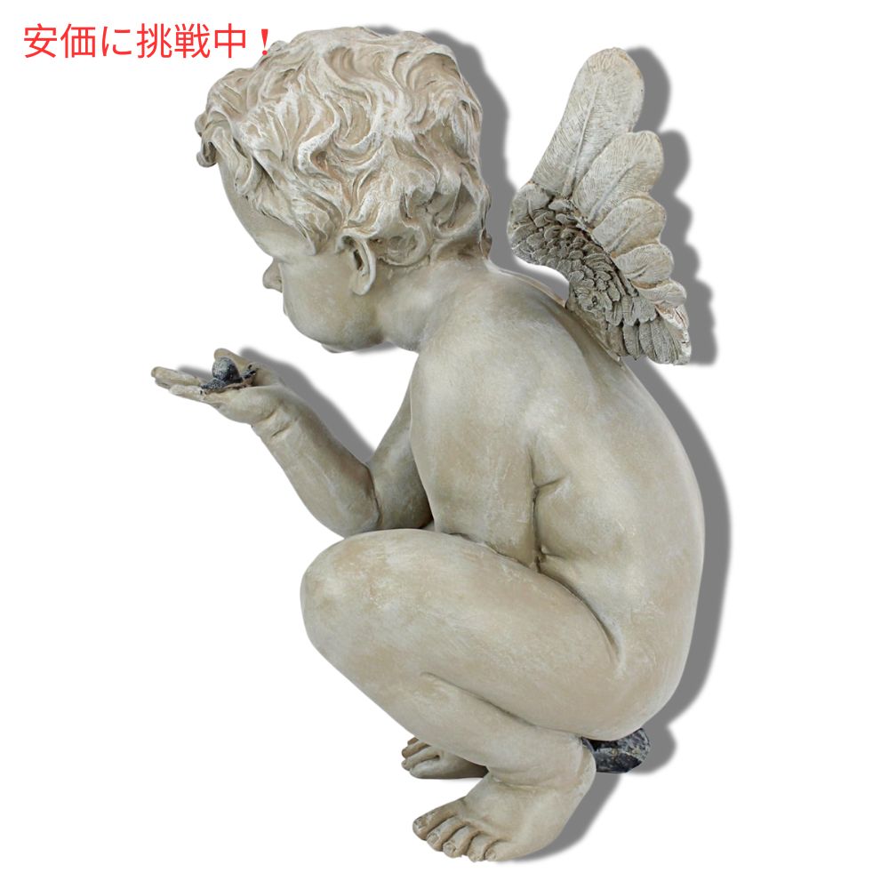 Design Toscano デザイン トスカーノ ライフズミステリーズケルブ ガーデンスタチュー 天使 15インチ Life Mysteries Cherub Garden Statue 15inch 2
